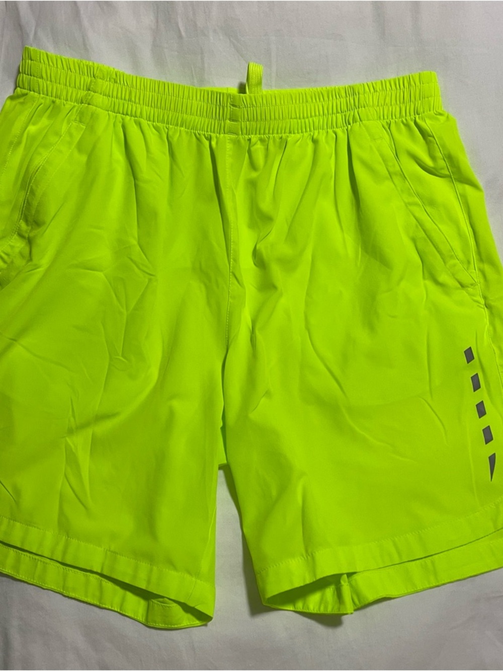 Men's Neon Yellow Active Shorts - Lightweight Performance
